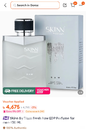 SKINN by TITAN RAW PERFUME